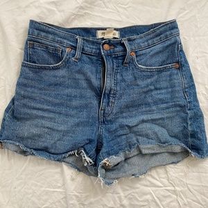 Madewell high-rise Jean shorts